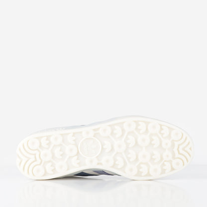 Adidas Originals Gazelle Shoes, Core White, Preloved Ink Mel, Off White, Detail Shot 4