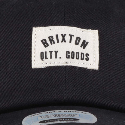 Brixton Woodburn LP Adjustable Cap, Black Vintage Wash, Detail Shot 2