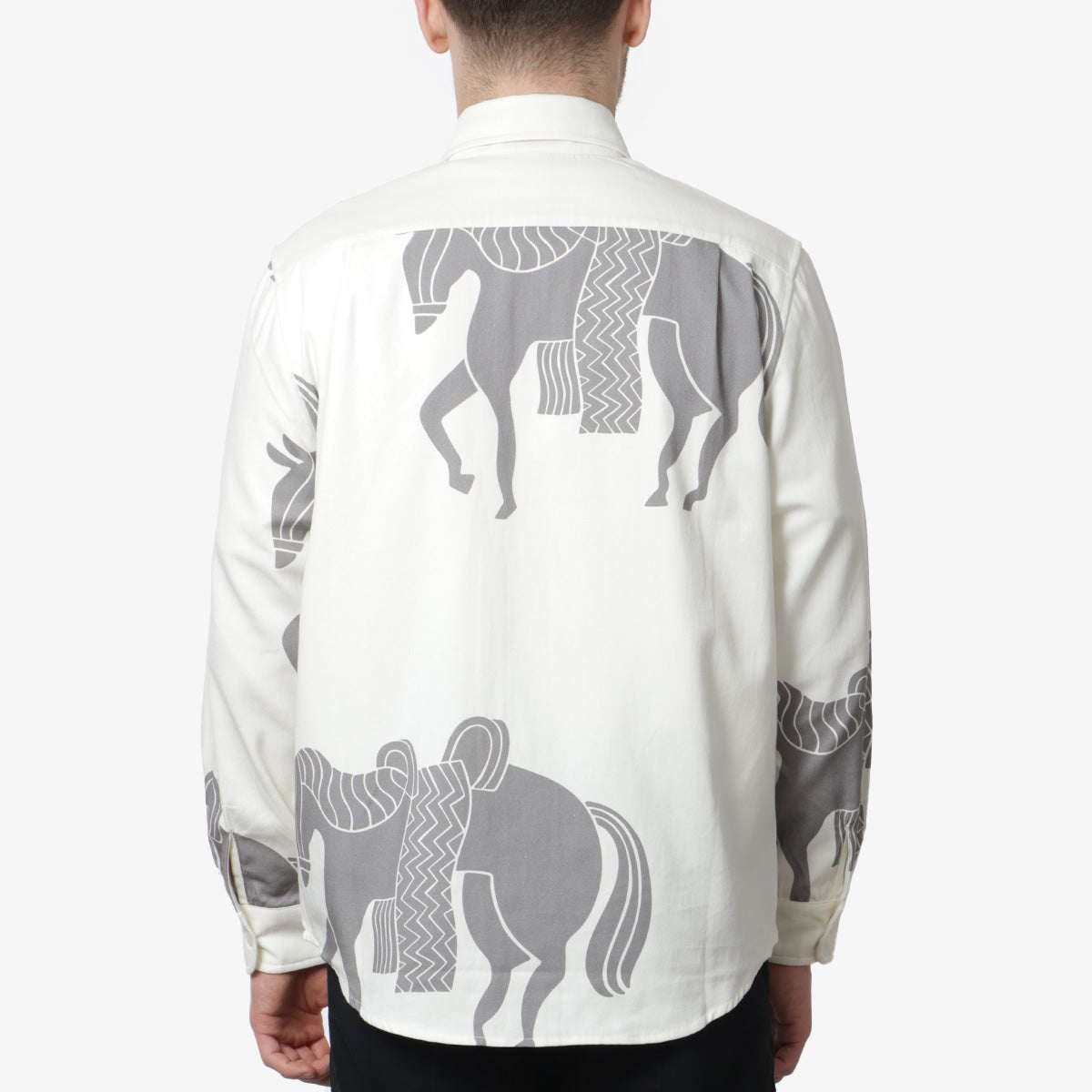By Parra Repeated Horse Shirt, Off White, Detail Shot 3