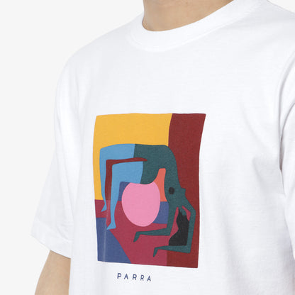 By Parra Yoga Balled T-Shirt, White, Detail Shot 2