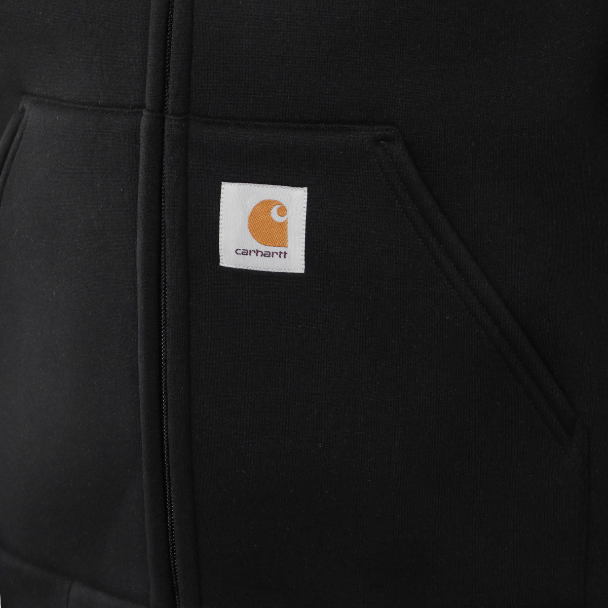 Carhartt WIP Car-Lux Hooded Jacket, Black/Grey, Detail Shot 3