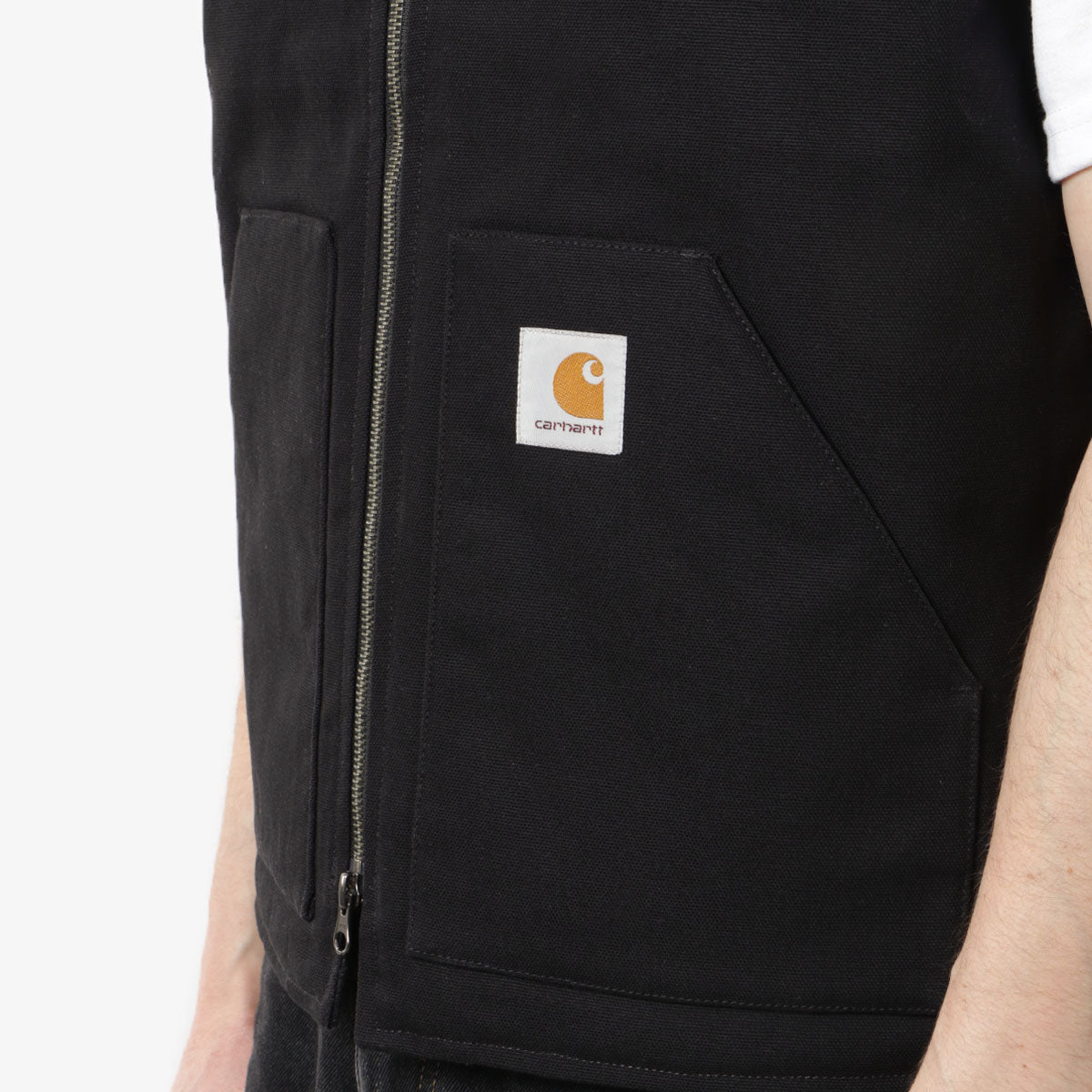 Carhartt WIP Classic Vest, Black (Rigid), Detail Shot 3