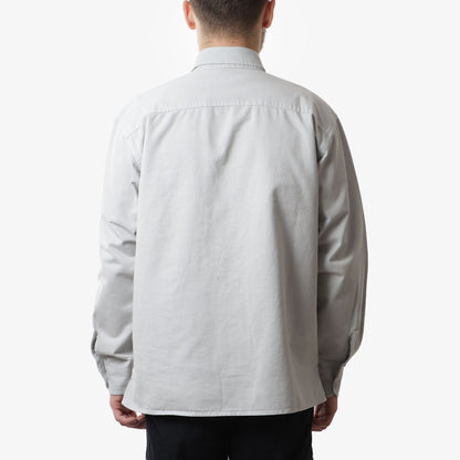 Carhartt WIP Reno Shirt Jacket, Sonic Silver (Garment Dyed), Detail Shot 4