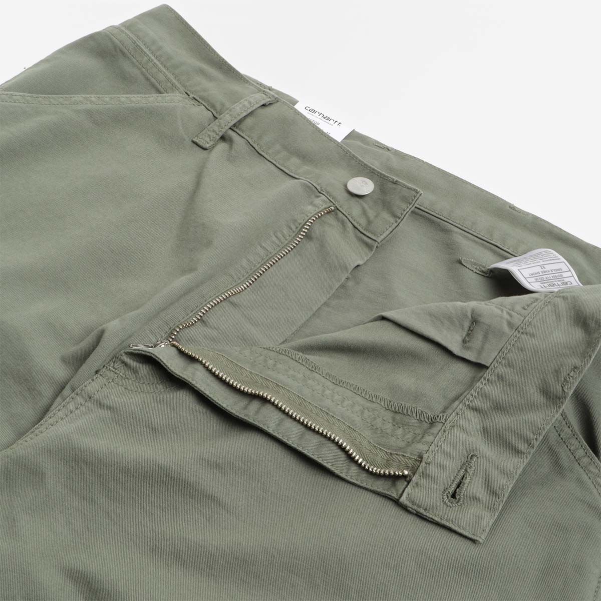 Carhartt WIP Single Knee Shorts, Park (Garment Dyed), Detail Shot 2