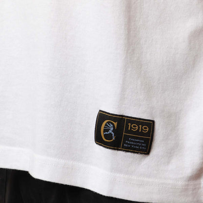 Champion Reverse Weave Archive T-Shirt, White, Detail Shot 3