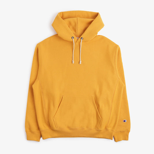 Champion Reverse Weave Small C Pullover Hoodie, Gold, Detail Shot 1