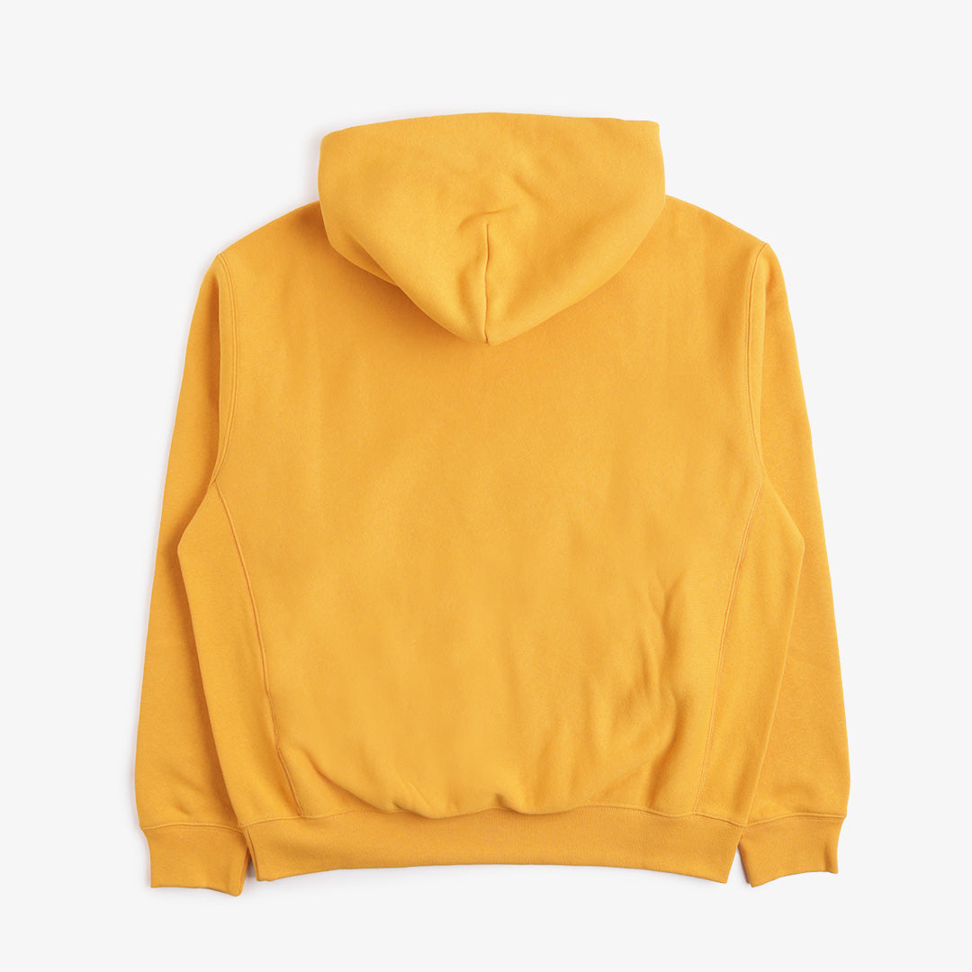 Champion Reverse Weave Small C Pullover Hoodie, Gold, Detail Shot 4