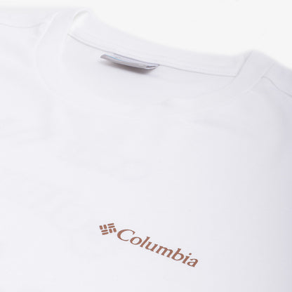 Columbia Burnt Lake Graphic T-Shirt, White Branded Jumble, Detail Shot 3