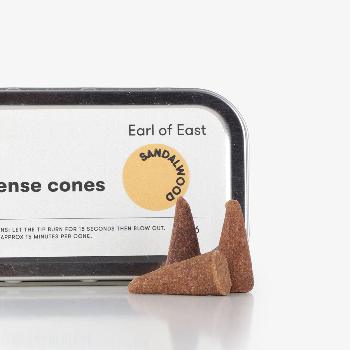 Earl of East Sandalwood Incense Cones, Sandalwood, Detail Shot 2