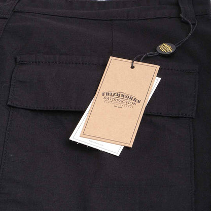 FrizmWORKS Cotton Ripstop BDU Shorts, Black, Detail Shot 4