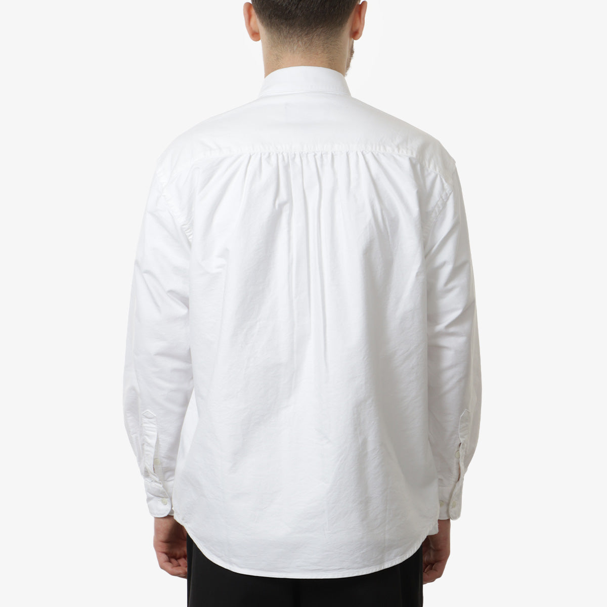 FrizmWORKS Cigarette Pocket Chambray Shirt, White, Detail Shot 3