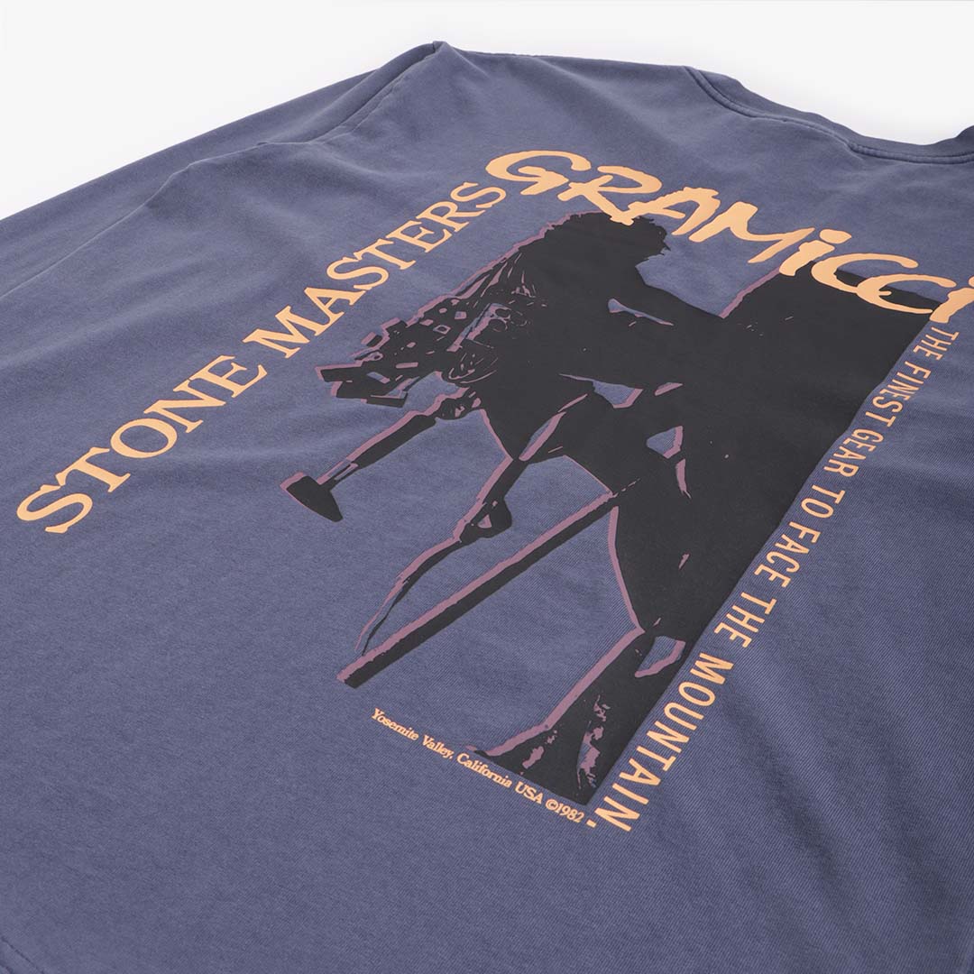 Gramicci Stone Masters Long Sleeve T-Shirt, Navy Pigment, Detail Shot 4