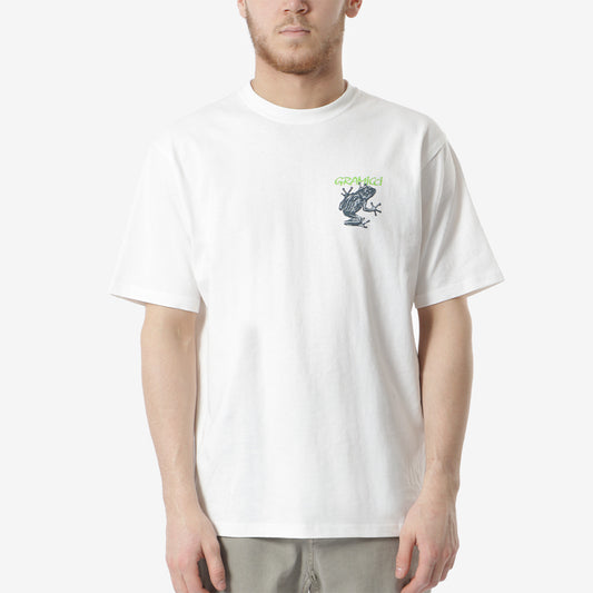 Gramicci Sticky Frog T-Shirt, White, Detail Shot 1