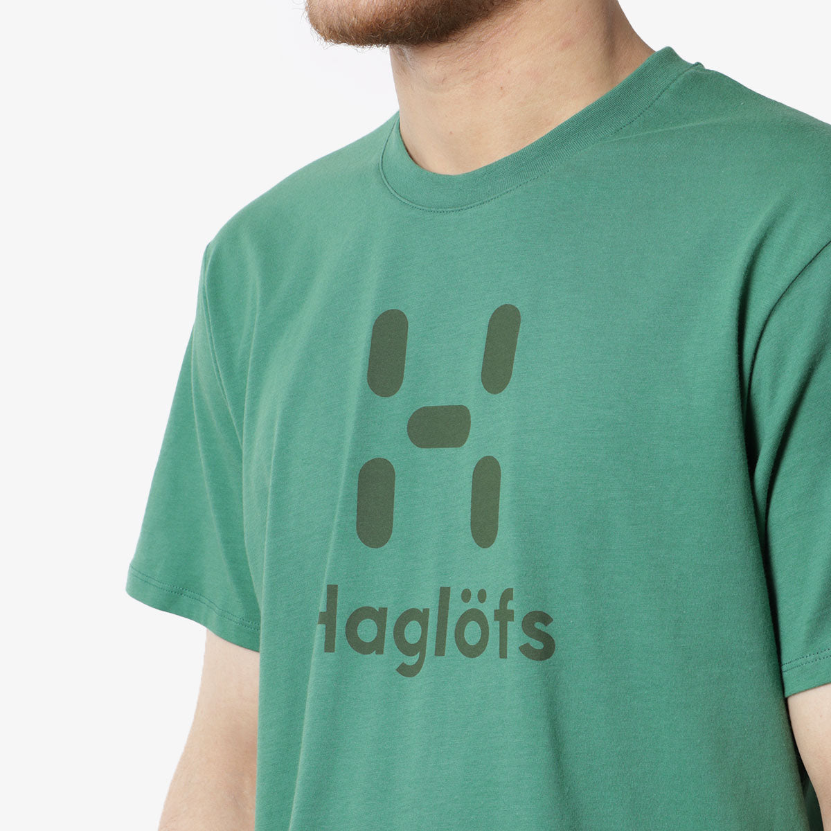 Haglofs Camp T-Shirt, Dark Jelly Green, Detail Shot 2