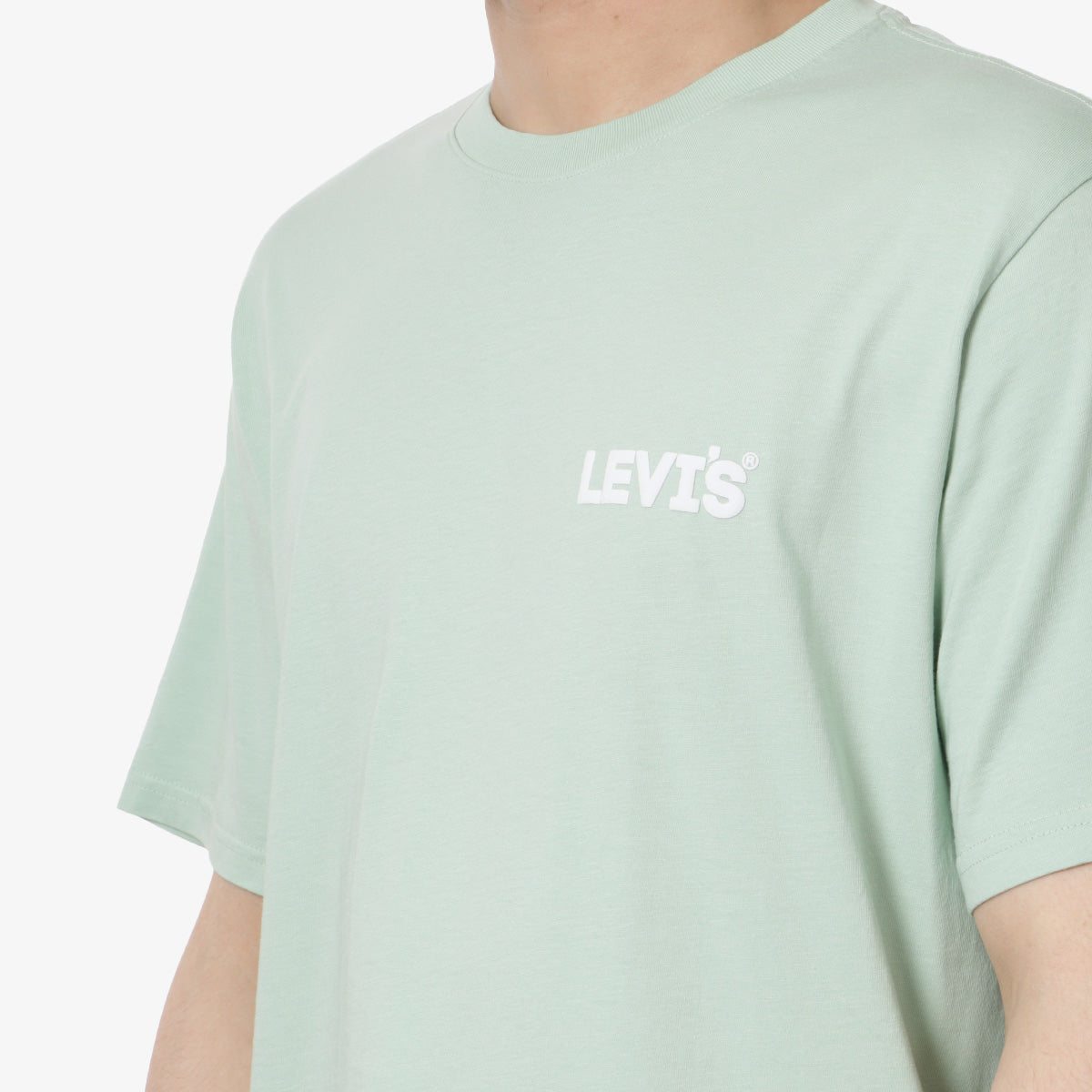 Levis Relaxed Fit T-Shirt, Headline Aqua Foam, Detail Shot 2