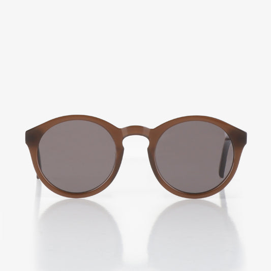 Monokel Eyewear Barstow Sunglasses, Chocolate, Grey Solid Lens, Detail Shot 1