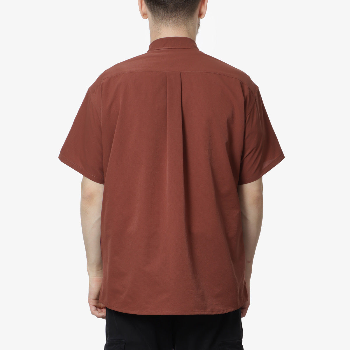 Nanga Dot Air Comfy Short Sleeve Shirt, Brown, Detail Shot 4