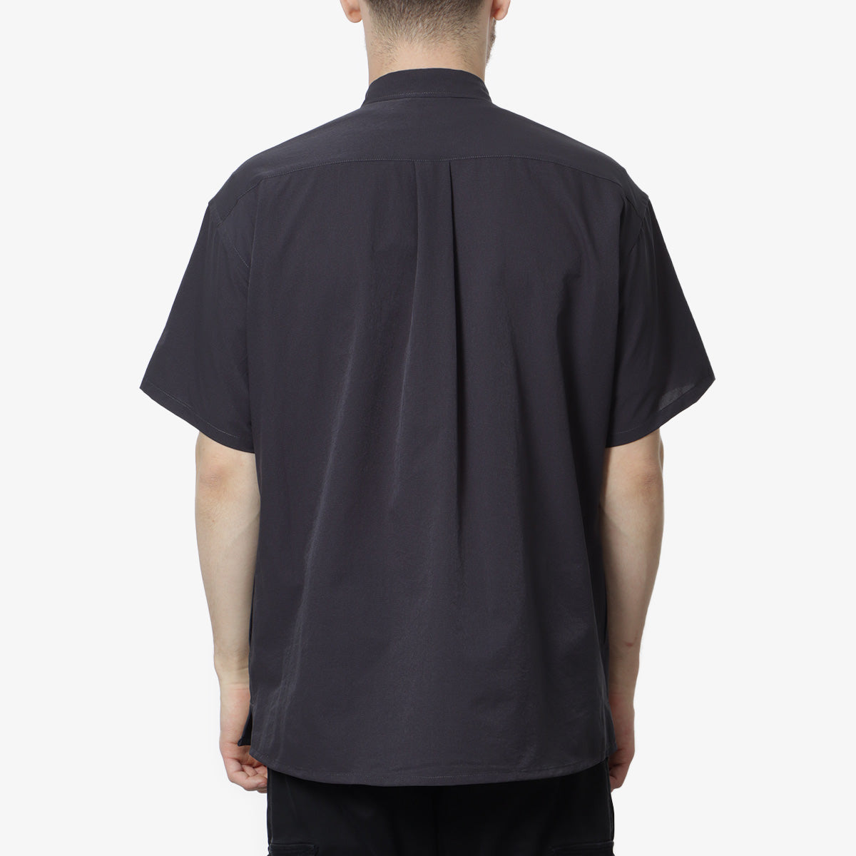 Nanga Dot Air Comfy Short Sleeve Shirt, Black, Detail Shot 4