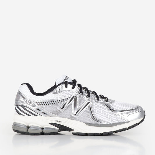 New Balance ML860GB2 Shoes, Optic White Brighton Grey Shadow Grey, Detail Shot 1