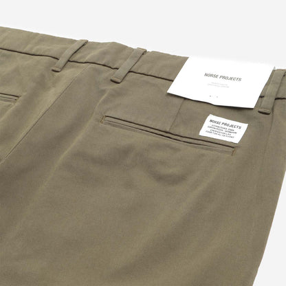 Norse Projects Aros Regular Light Stretch Pant, Sediment Green, Detail Shot 3