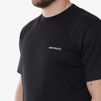 Norse Projects Johannes Logo T-Shirt, Black, Detail Shot 2