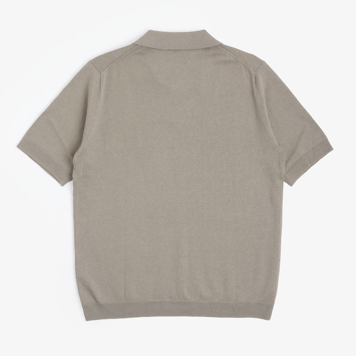 Norse Projects Leif Cotton Linen Polo Shirt, Clay, Detail Shot 2