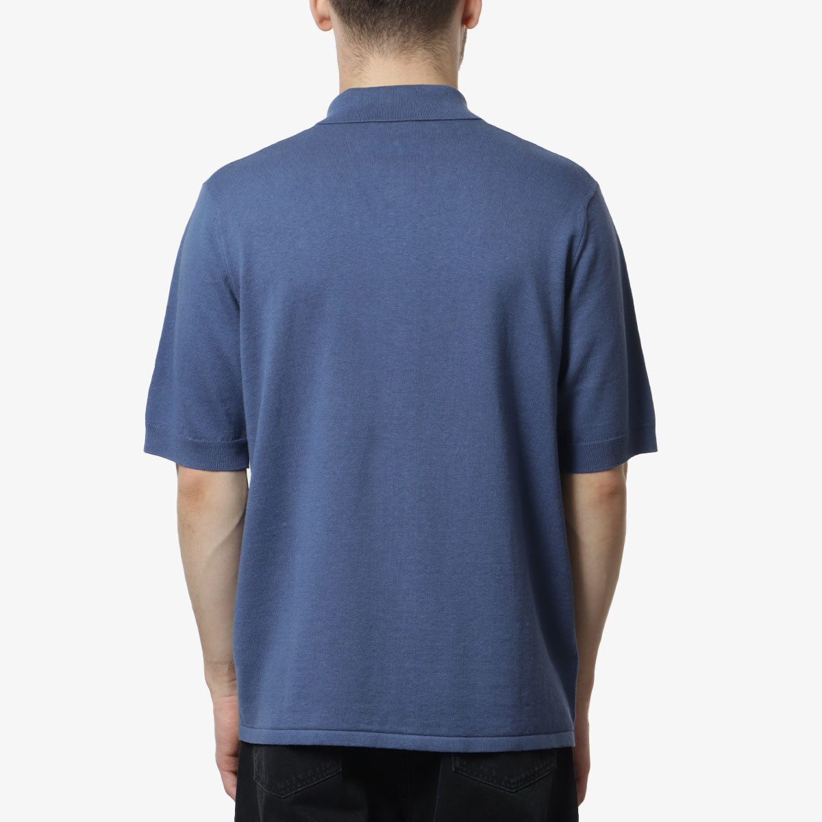 Norse Projects Rollo Cotton Lined Shirt, Calcite Blue, Detail Shot 4