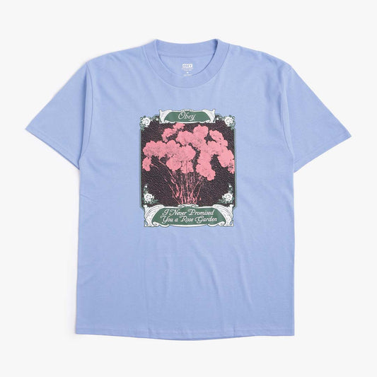 OBEY Rose Garden T-Shirt, Digital Lavender, Detail Shot 1