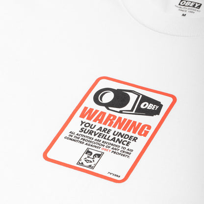 OBEY Surveillance T-Shirt, White, Detail Shot 2