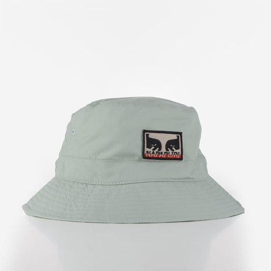 OBEY x Napapijri Bucket Hat, Green Fairmont, Detail Shot 1