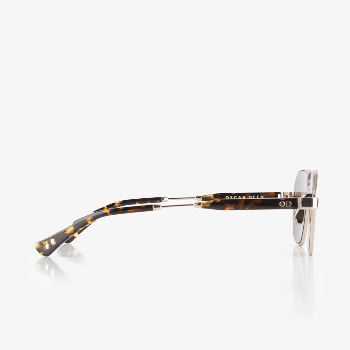 Oscar Deen Fraser M-Series Sunglasses, Ember/Moss, Detail Shot 3