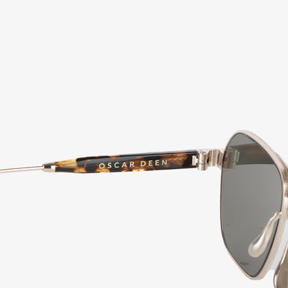 Oscar Deen Fraser M-Series Sunglasses, Ember/Moss, Detail Shot 5
