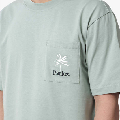 Parlez Areca Pocket T-Shirt, Sea Mist, Detail Shot 2