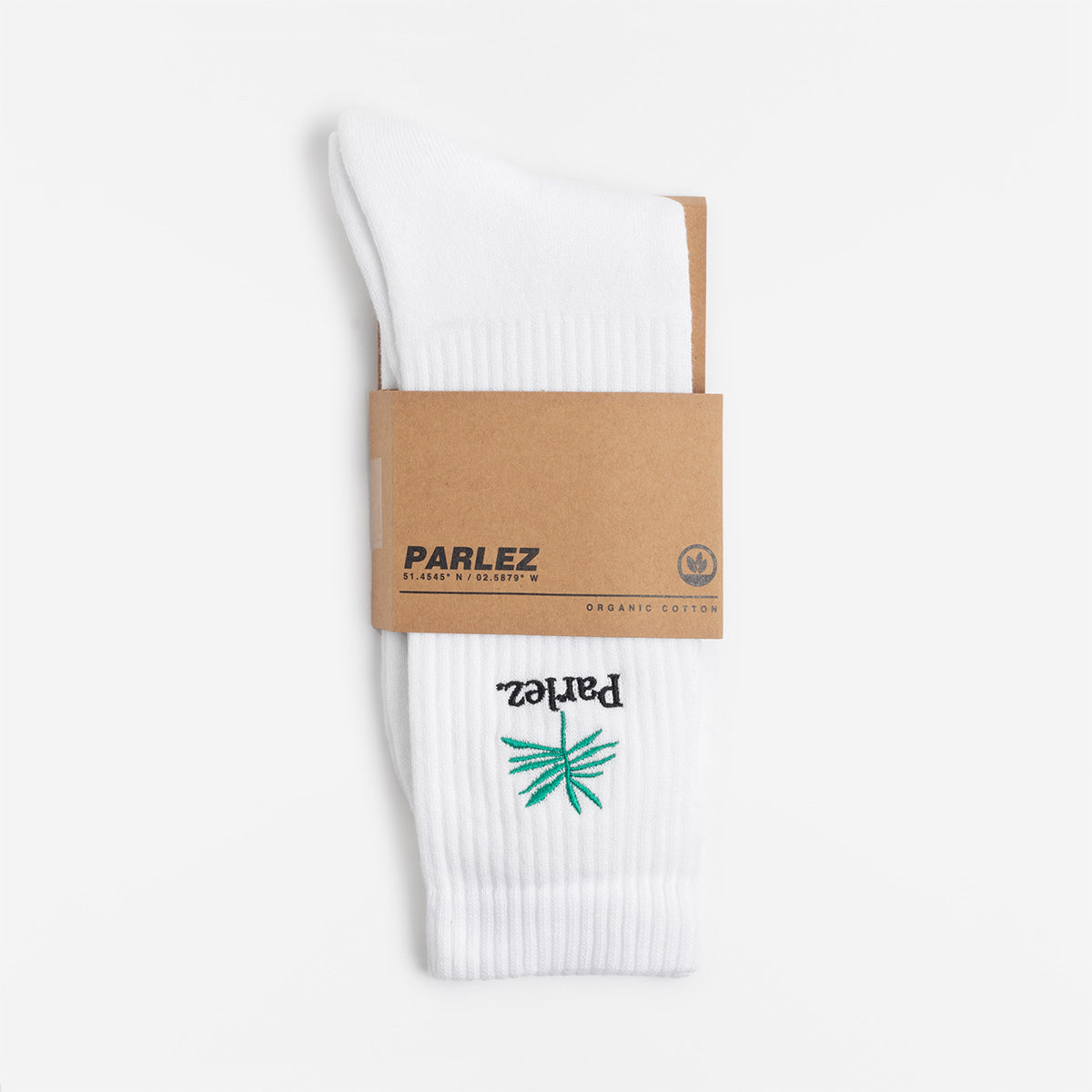 Parlez Areca Socks, White, Detail Shot 3