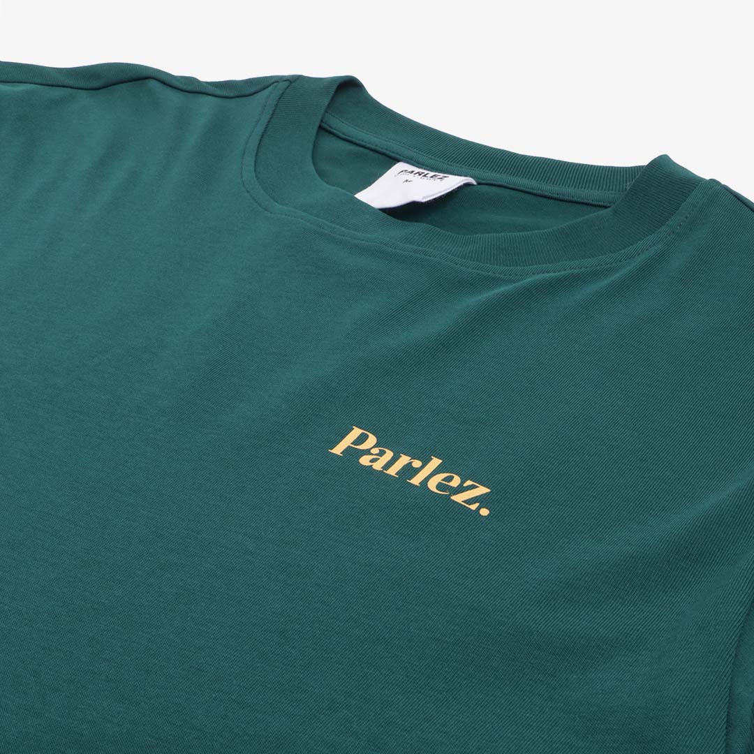 Parlez Reefer T-Shirt, Deep Green, Detail Shot 3