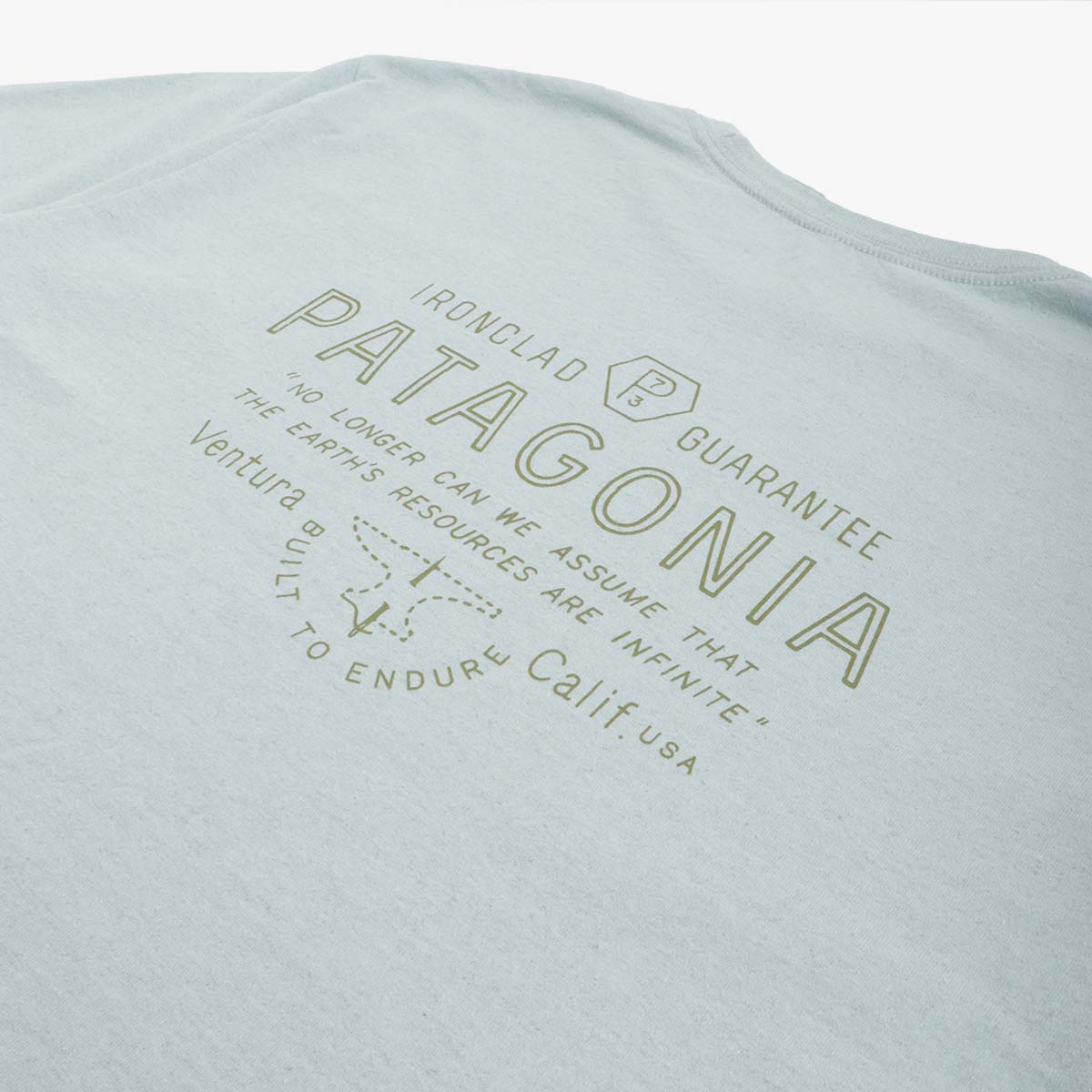 Patagonia Forge Mark Responsibili-Tee T-Shirt, Wispy Green, Detail Shot 8