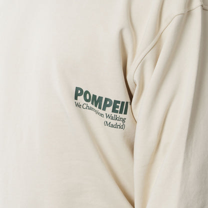 Pompeii Logo Crewneck Sweatshirt, Cream, Detail Shot 2