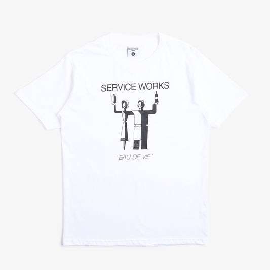 Service Works Eau De Vie T-Shirt, White, Detail Shot 1