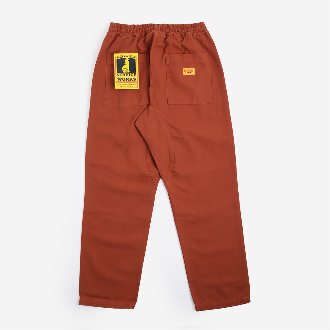 Service Works Classic Chef Pant, Terracotta, Detail Shot 7