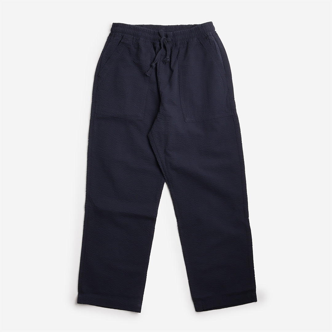 パンツ G&F Co SEERSUCKER TROUSERS NAVY ATLAST Service Works Seersucker Chef Pants - Dark Navy – Urban Industry