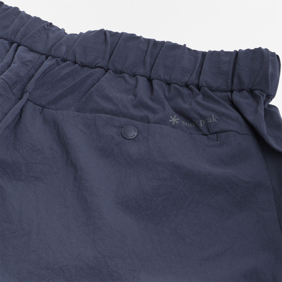 Snow Peak Breathable Quick Dry Shorts, Navy, Detail Shot 5