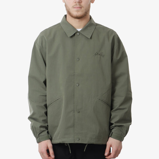 Stan Ray Coach Jacket, Olive Nyco Ripstop, Detail Shot 1