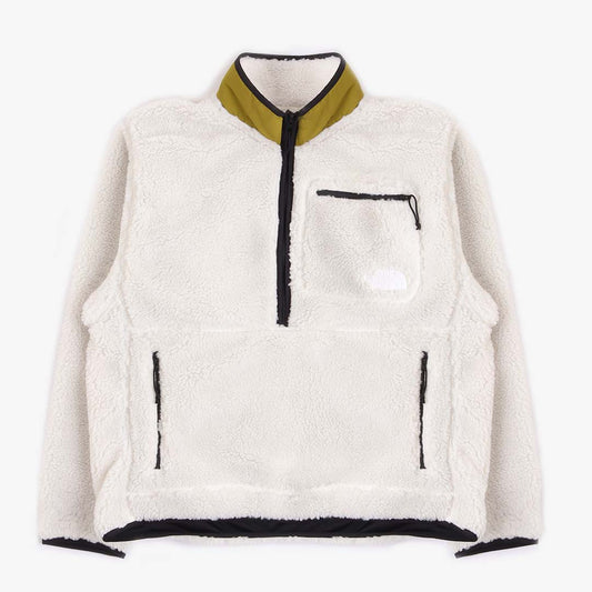 The North Face Extreme Pile Pullover Jacket, Gardenia White Sulphur Moss, Detail Shot 1