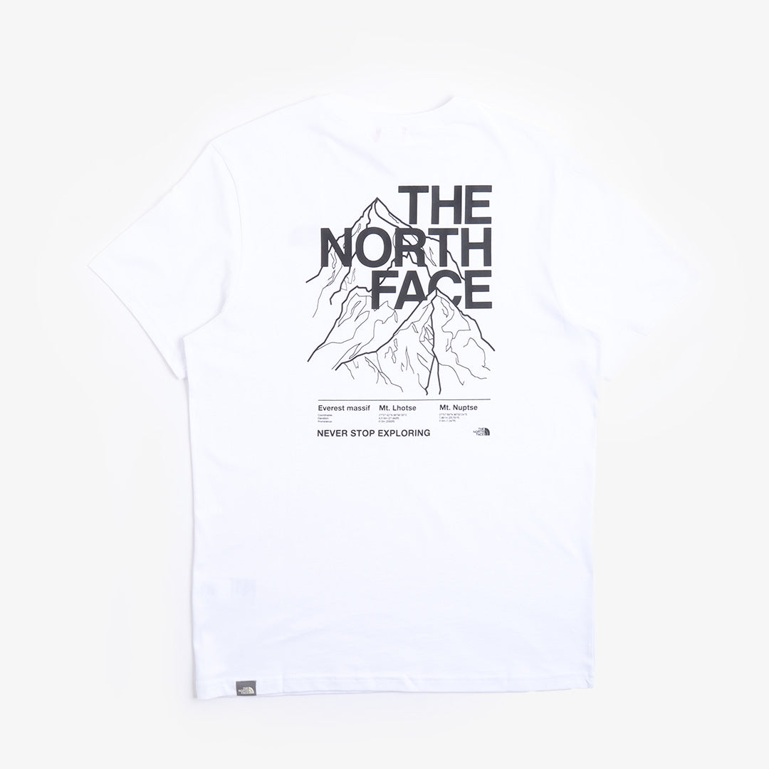 The North Face Faces back print mountain t-shirt in black