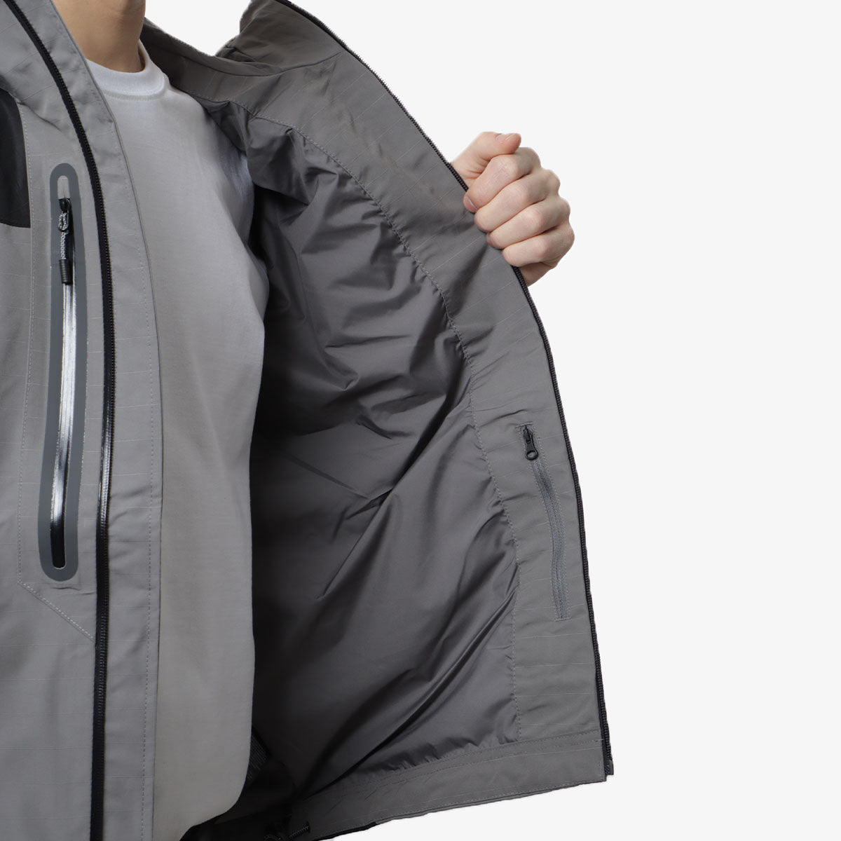 The North Face Transverse 2L Dryvent Jacket, Smoked Pearl Black, Detail Shot 7