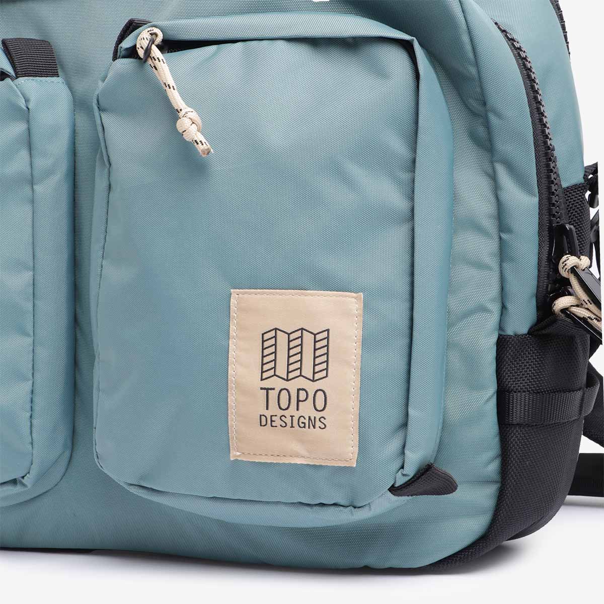 Topo Designs Global Briefcase, Sea Pine, Detail Shot 2