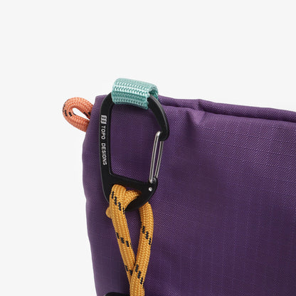 Topo Designs Mountain Accessory Shoulder Bag, Loganberry/Bone White, Detail Shot 4