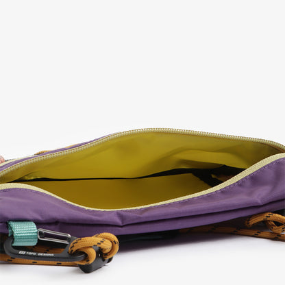 Topo Designs Mountain Accessory Shoulder Bag, Loganberry/Bone White, Detail Shot 5
