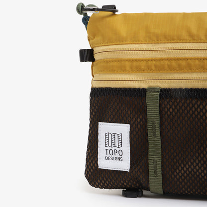 Topo Designs Mountain Accessory Shoulder Bag, Mustard/Dark Khaki, Detail Shot 2