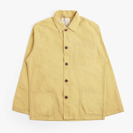 Uskees Buttoned Overshirt, Citronella, Detail Shot 1